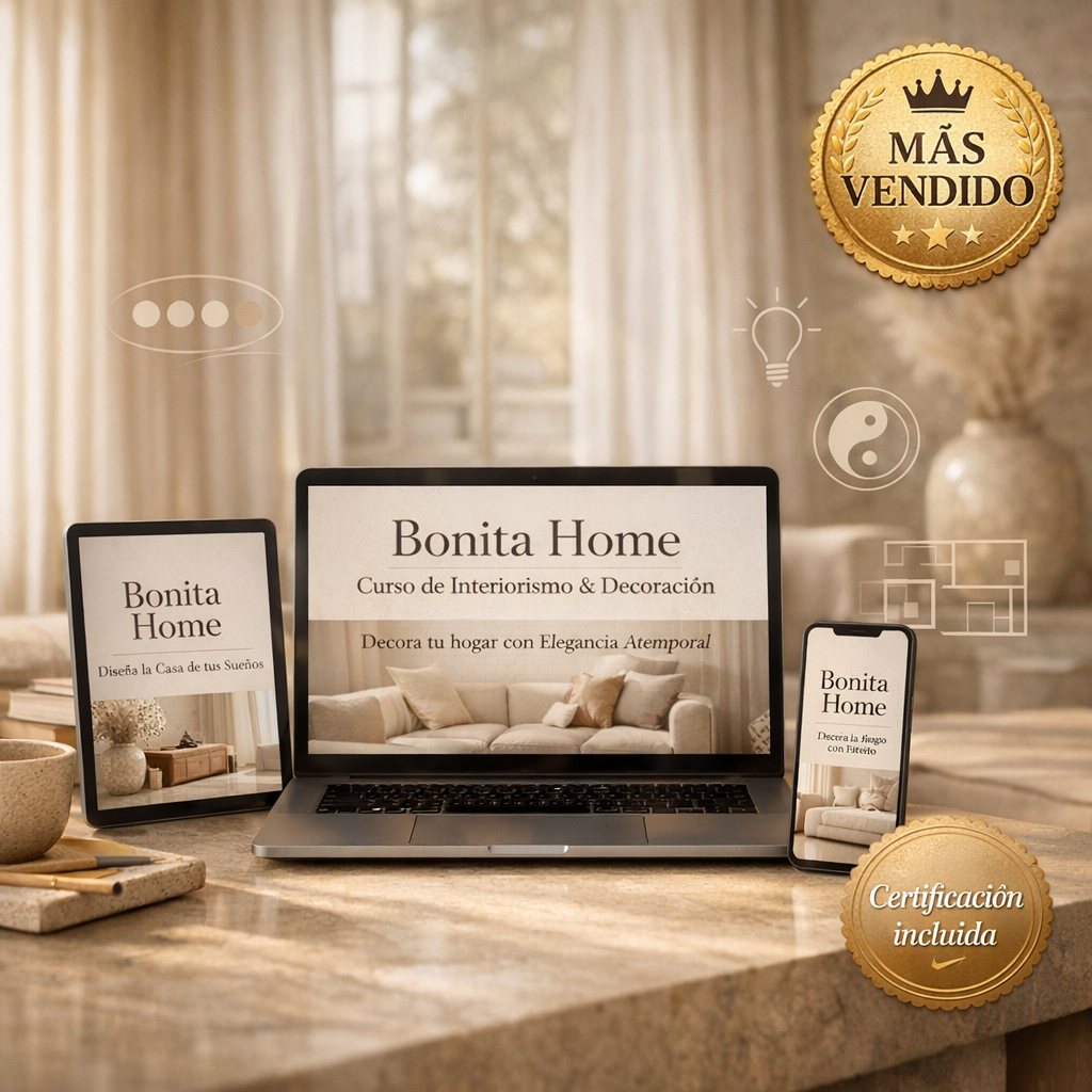 Bonita Home – Formación en Decoración de Interiores | Certificada y 100% Grabada